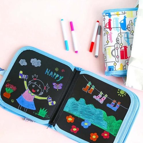 Erasable Reusable Doodle Magic Blackboard Book