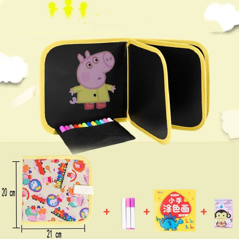 Erasable Reusable Doodle Magic Blackboard Book