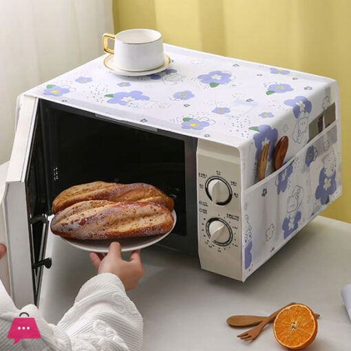 Microwave Oven Dust Proof Cover | Waterproof & Oil-proof | Random Design | Made in China