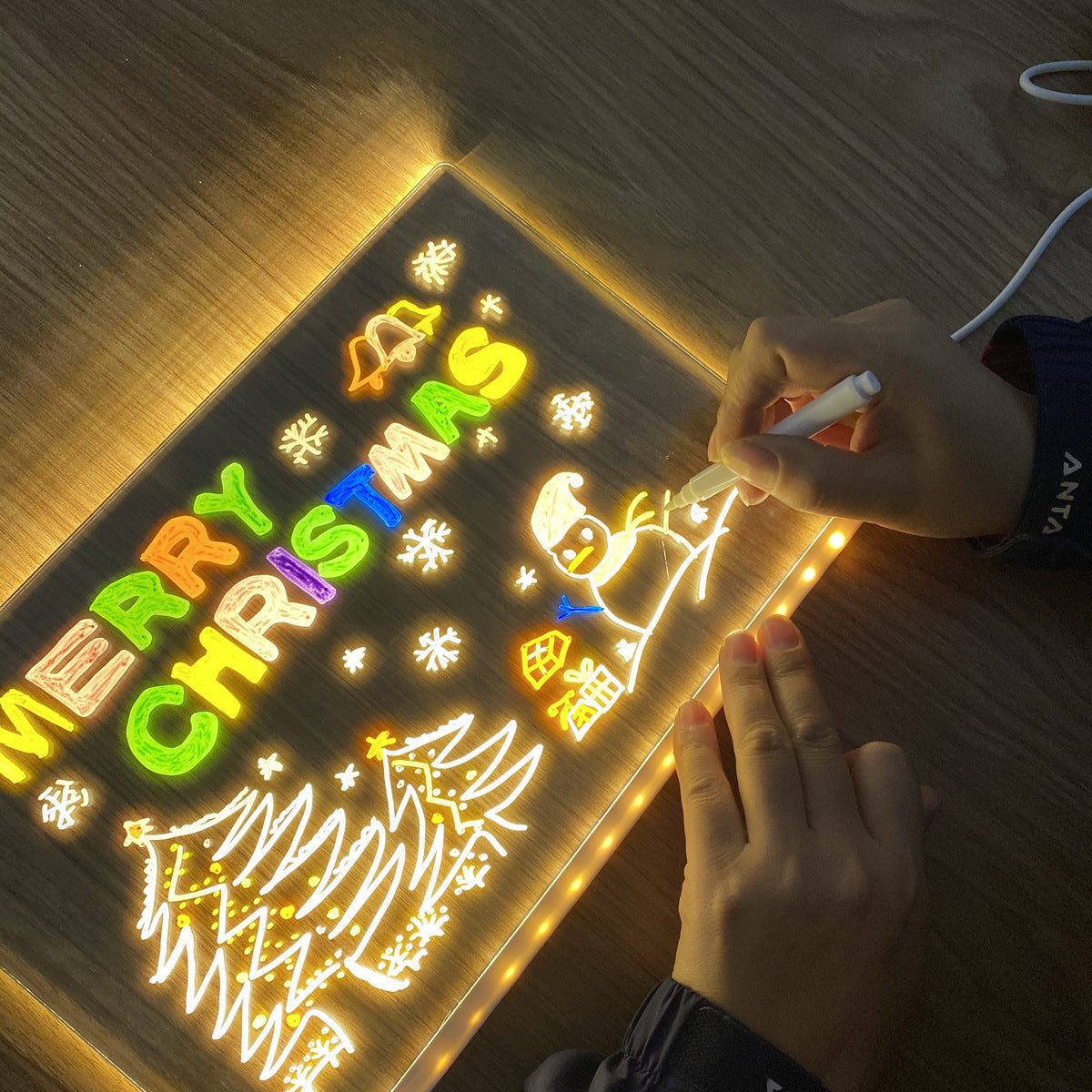 LED Light-Up Acrylic Memo Writing Board