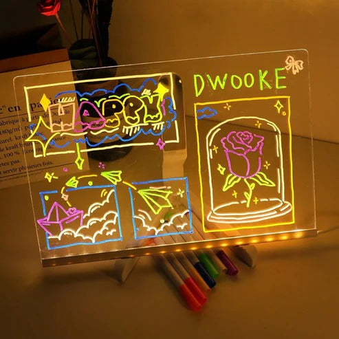 doodling on led glass