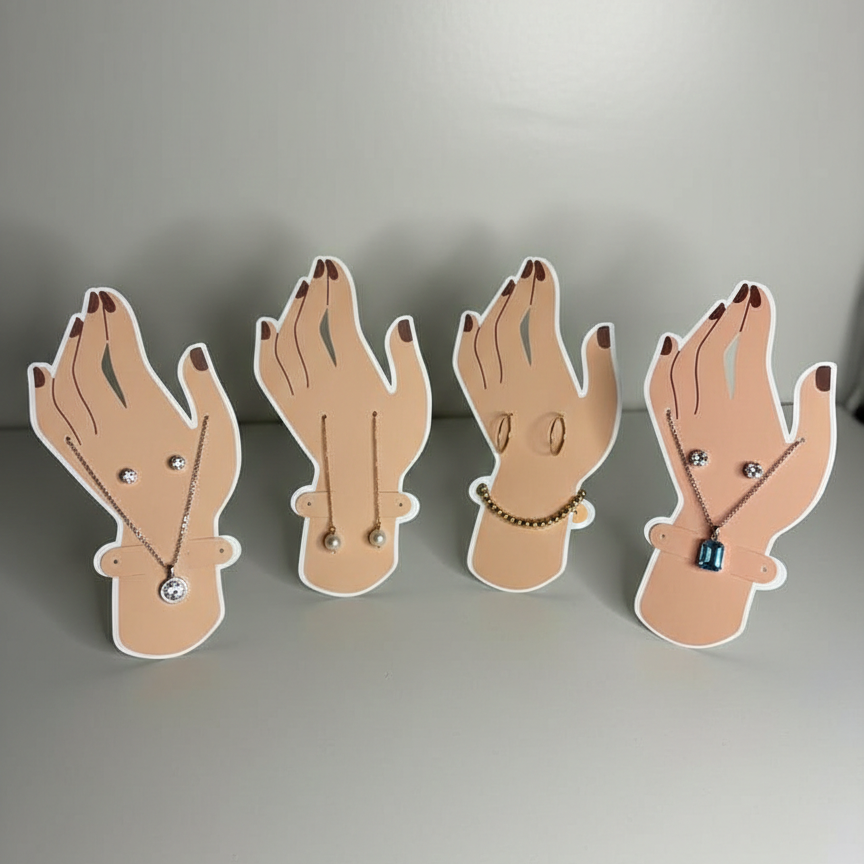 Elegant Jewelry Display Cards (Pack of 4)