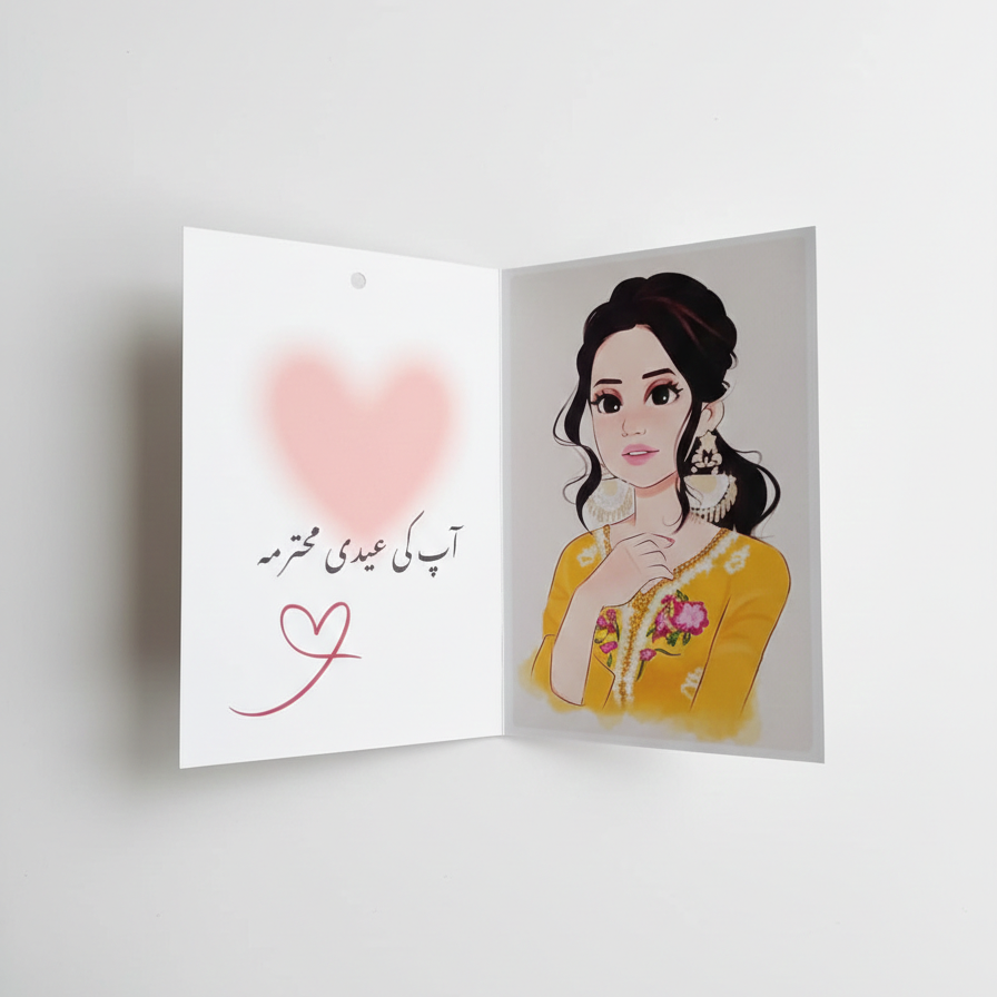 Eidi Card – 4x5 Size , Single Card Only (Random Design)
