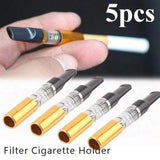 5-piece reusable cigarette holder intended to reduce tar exposure during smoking.