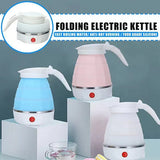 600ml portable collapsible electric kettle for boiling water at home, the office, or while traveling.