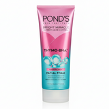 Pond's Bright Miracle Thymo-BHA facial foam tube on a white background