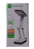 Adjustable portable folding LED desk lamp for bright, energy-efficient lighting at home or work.