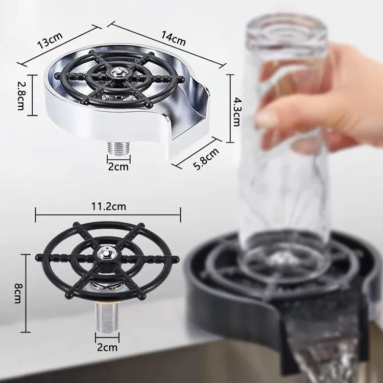 Measurement chart of a kitchen component with a hand holding a glass bottle.