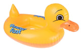 Baby pool float seat featuring a cute yellow duck design for added comfort and stability.