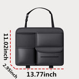Black bag with measurements on a white background