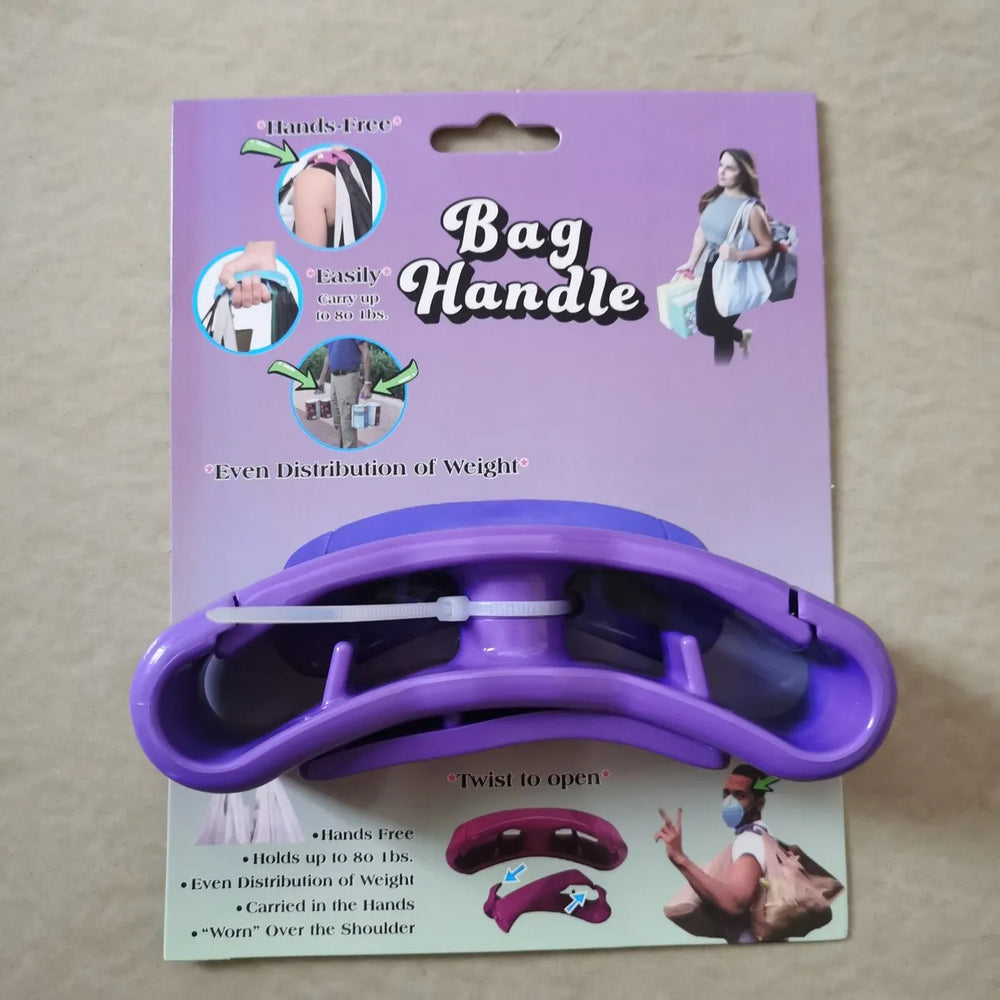 Comfortable shopping bag handle grip for improving carrying convenience during grocery trips.