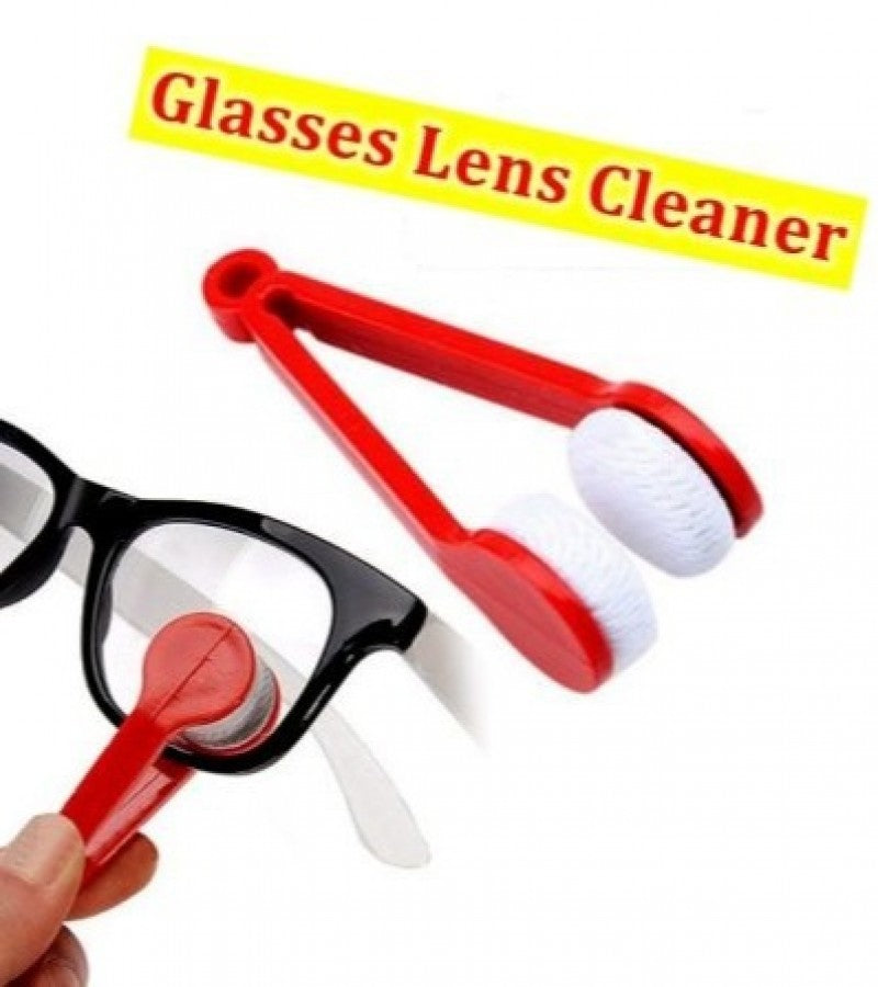 Compact eyeglass lens cleaner with soft microfiber pads for safe everyday cleaning of spectacles.