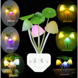 Cute mushroom LED home night light for creating a warm and cozy atmosphere in bedrooms and living spaces.