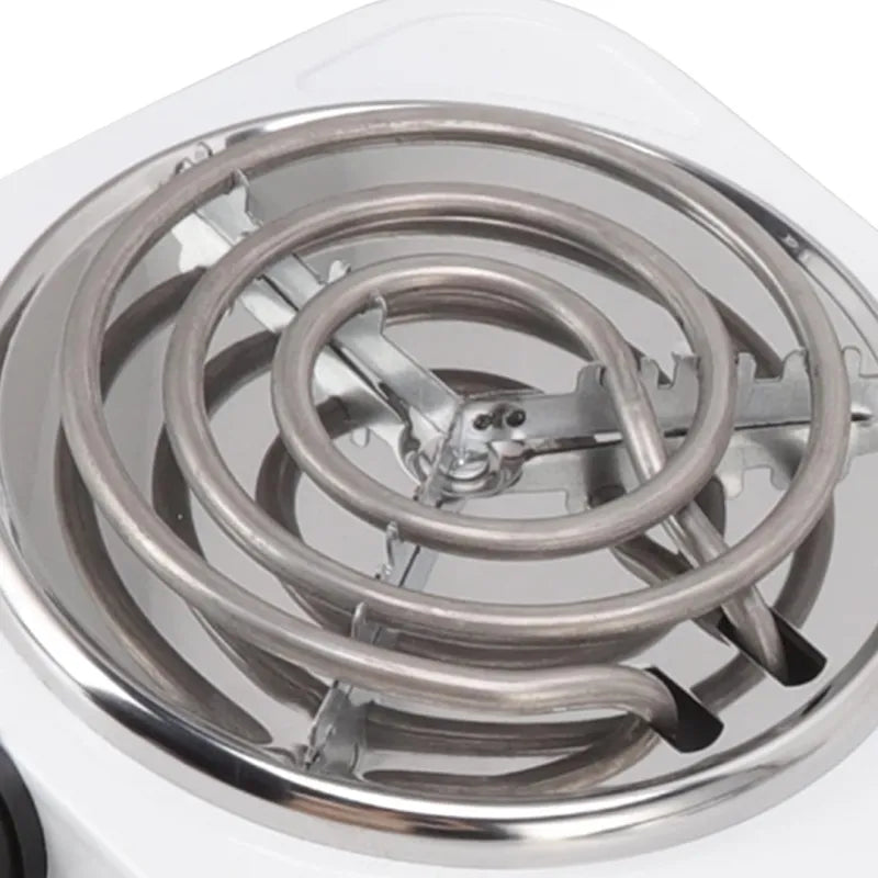 Double electric burner cooker for boiling, frying, and cooking a variety of meals.
