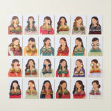 27-piece Eidi cards for earrings designed to add a festive touch to jewelry gifts.