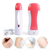 Wax heater kit with refill and paper strips for smooth and easy at-home hair removal.