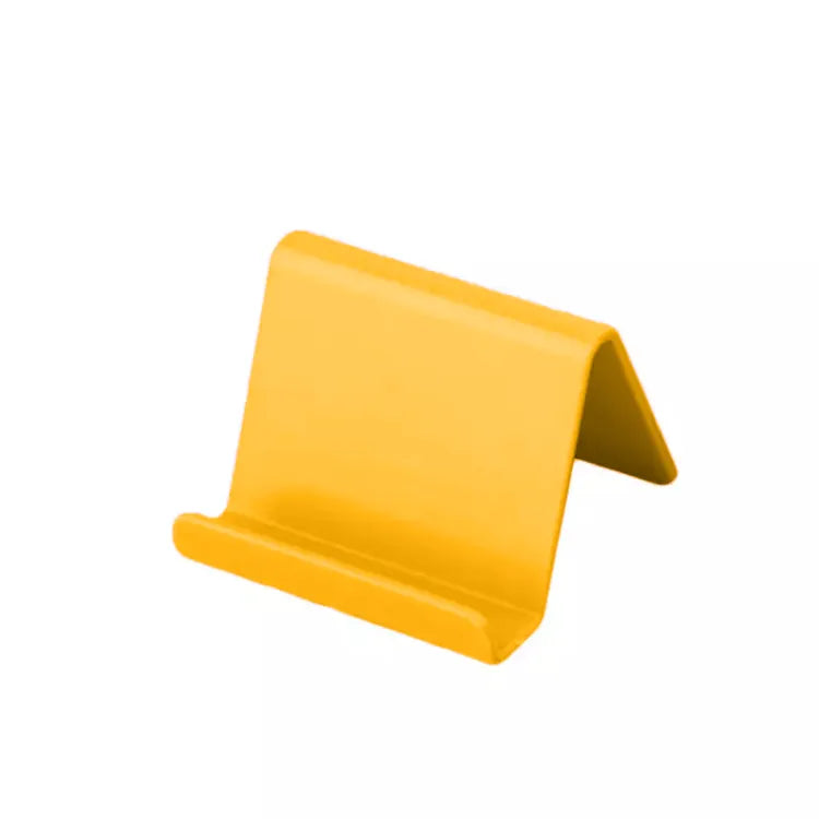 Yellow phone stand on a white background