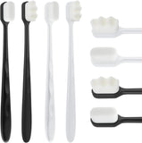 Extra soft toothbrush with ultra-fine bristles for comfortable cleaning of sensitive gums and teeth.