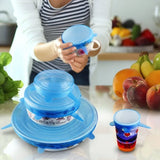 6-Piece Reusable Silicone Stretch Lid Set