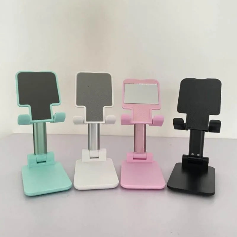 Desktop smartphone holder stand with adjustable viewing angles for comfortable daily use.