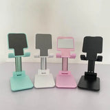 Desktop smartphone holder stand with adjustable viewing angles for comfortable daily use.