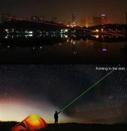 Green laser pointer presentation pen with a bright beam for meetings, lectures, and demonstrations.