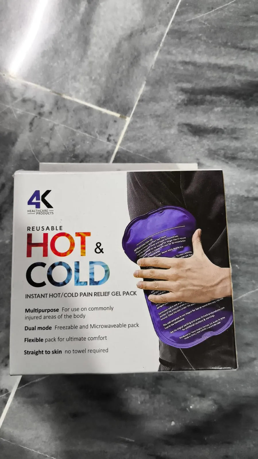 Hot and cold therapy gel pack designed for reusable pain relief and injury recovery.