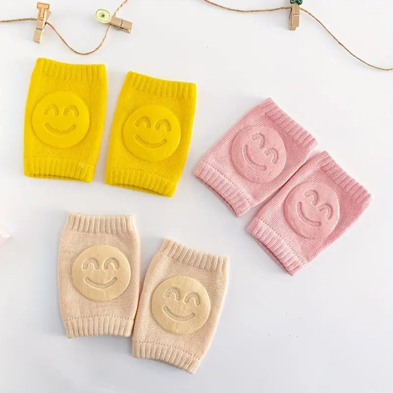 Infant crawling knee pads designed for a snug fit and added comfort during early mobility.