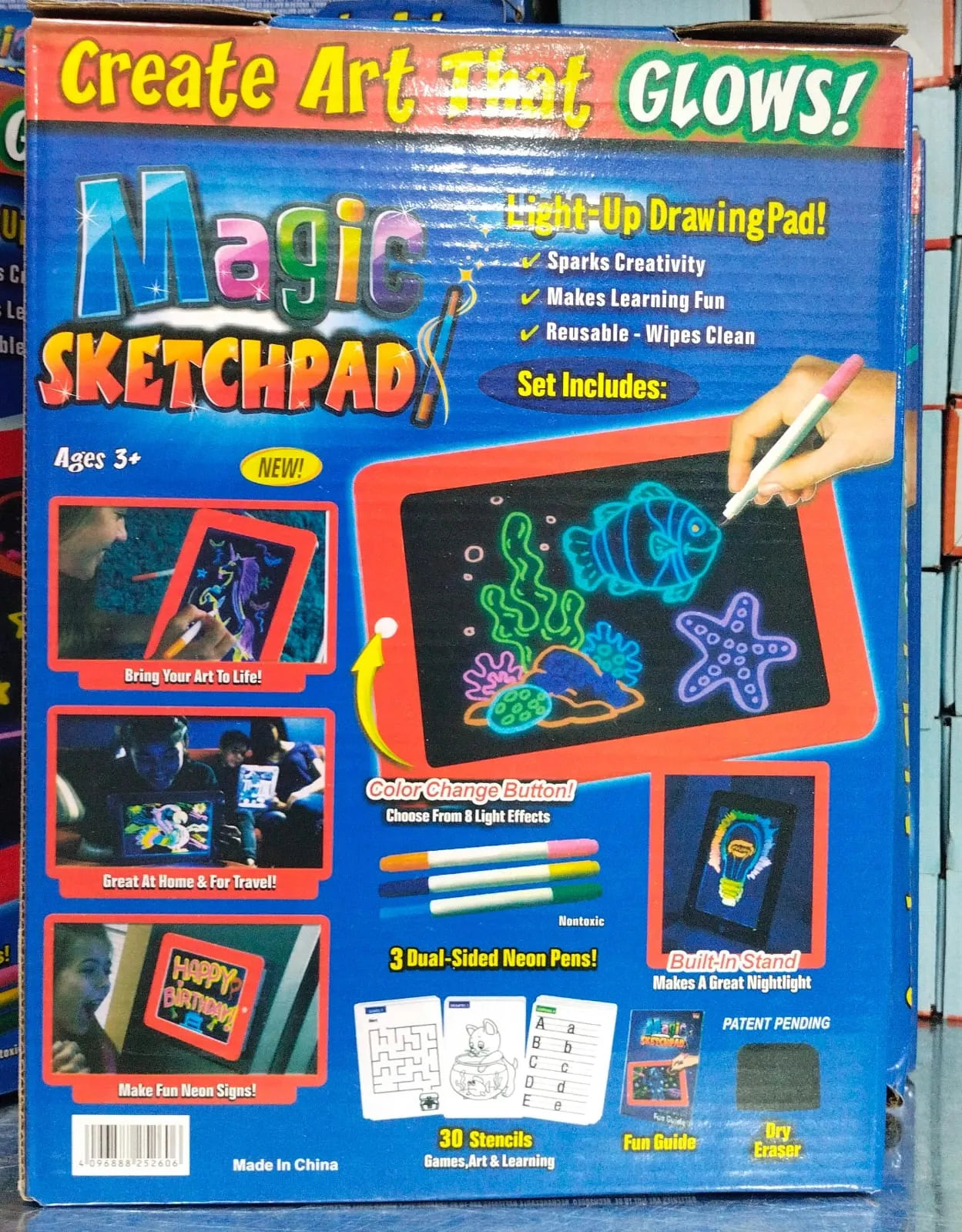 Box of Magic Sketchpad with glowing art feature