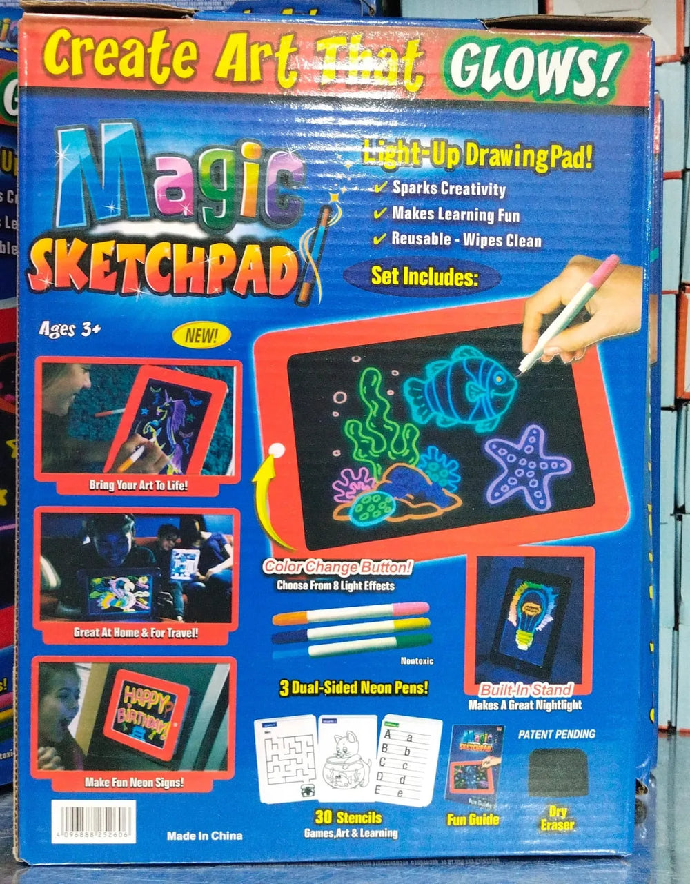 Box of Magic Sketchpad with glowing art feature