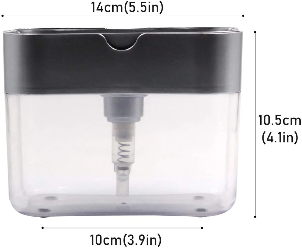 Rectangular container with dimensions labeled on a white background