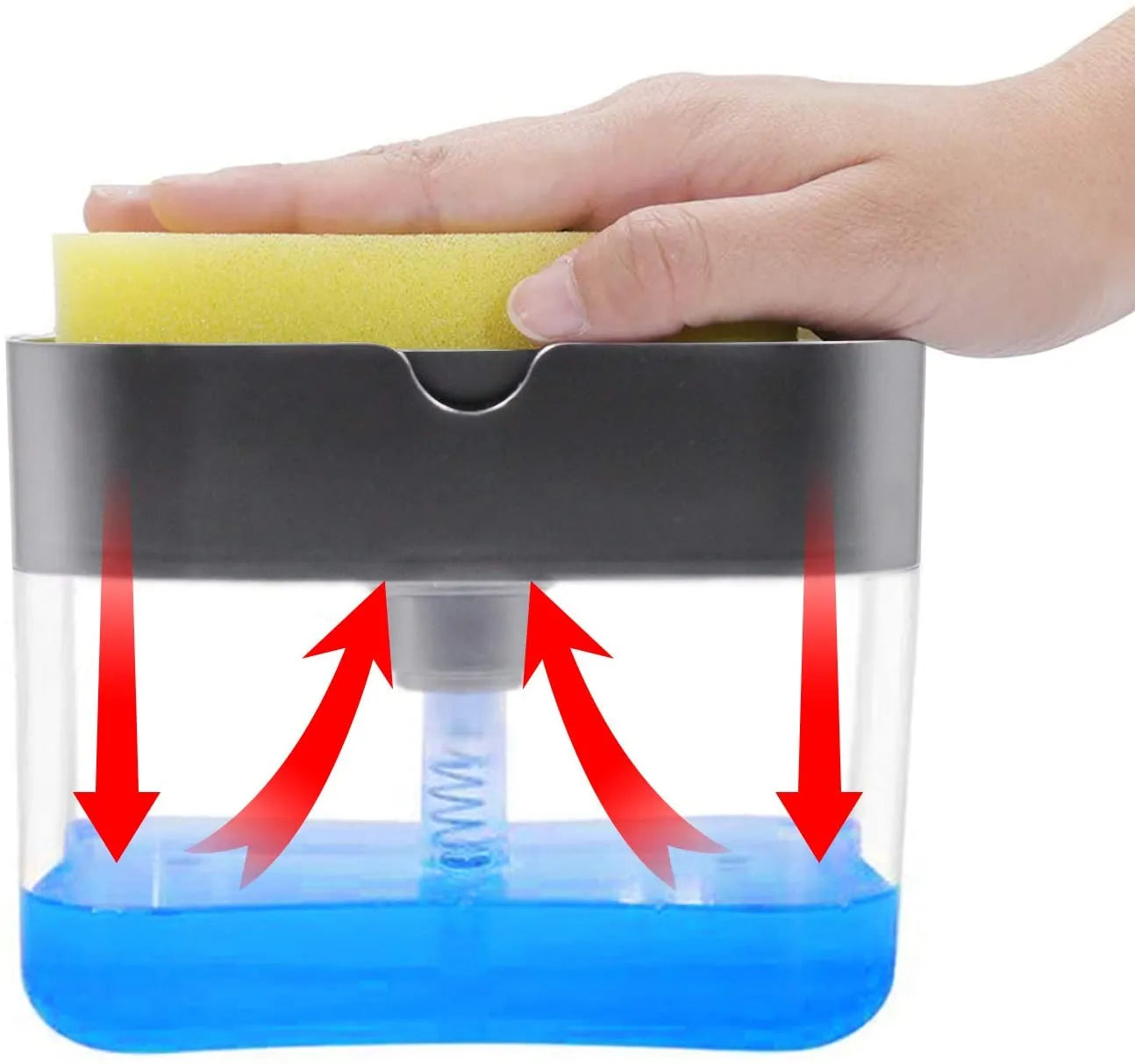 Manual Soap Dispenser with Sponge Holder
