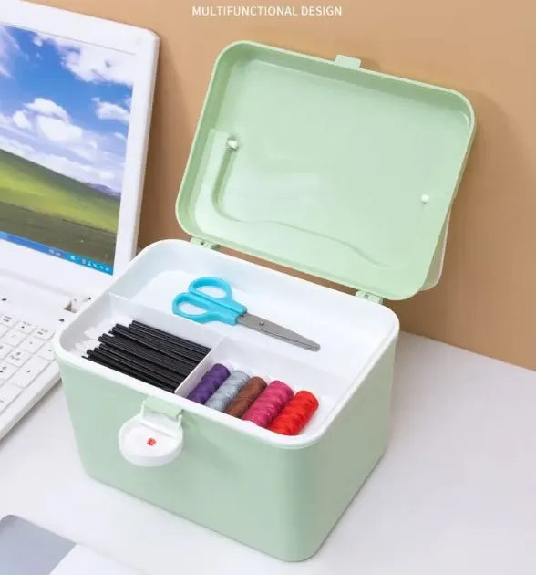 Travel-friendly first aid medicine case with ample space for emergency medical essentials.
