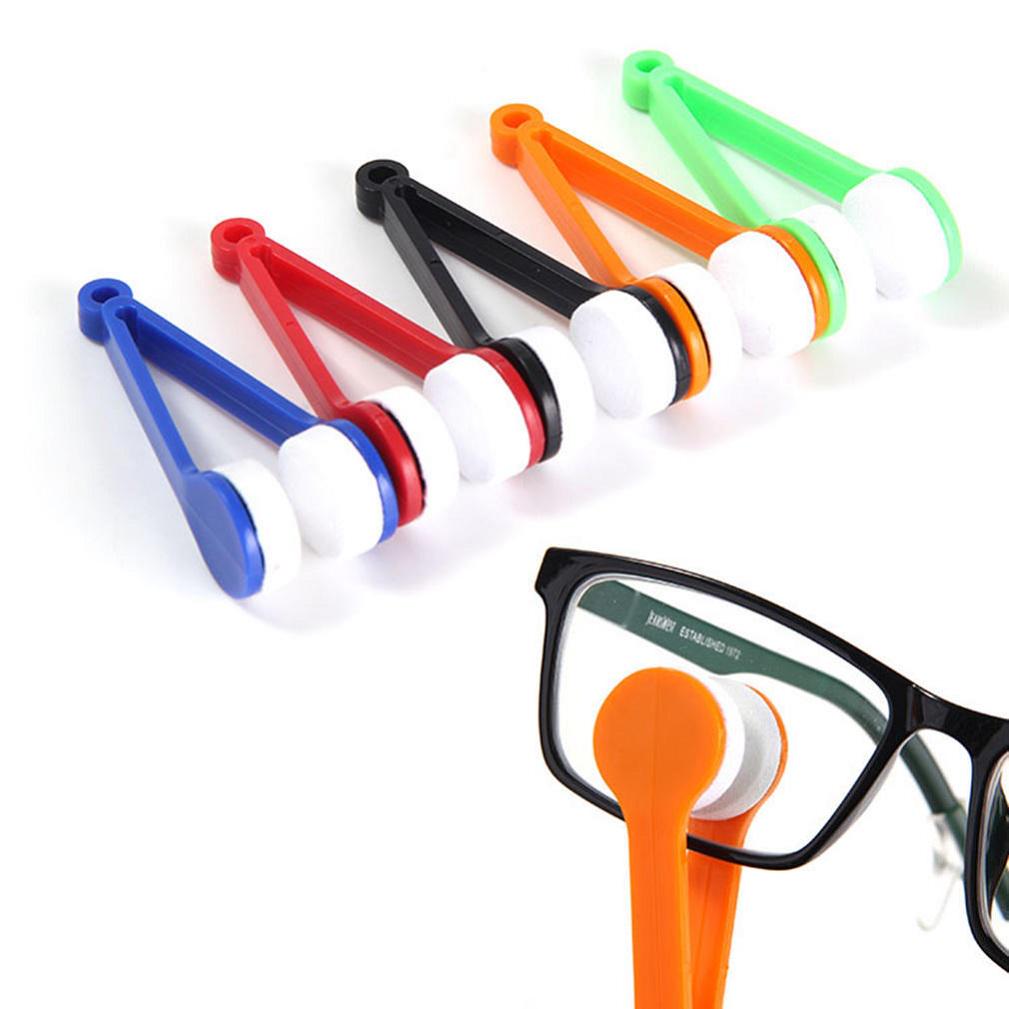 Microfiber spectacle cleaning tool for maintaining clear eyeglass lenses without scratching the surface.