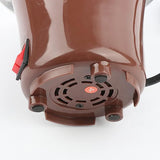 Mini electric chocolate fondue fountain with a 3-tier cascading design for desserts and snacks.
