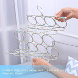 Multi-purpose accessory organizer hanger for storing scarves, belts, ties, and other wardrobe essentials.