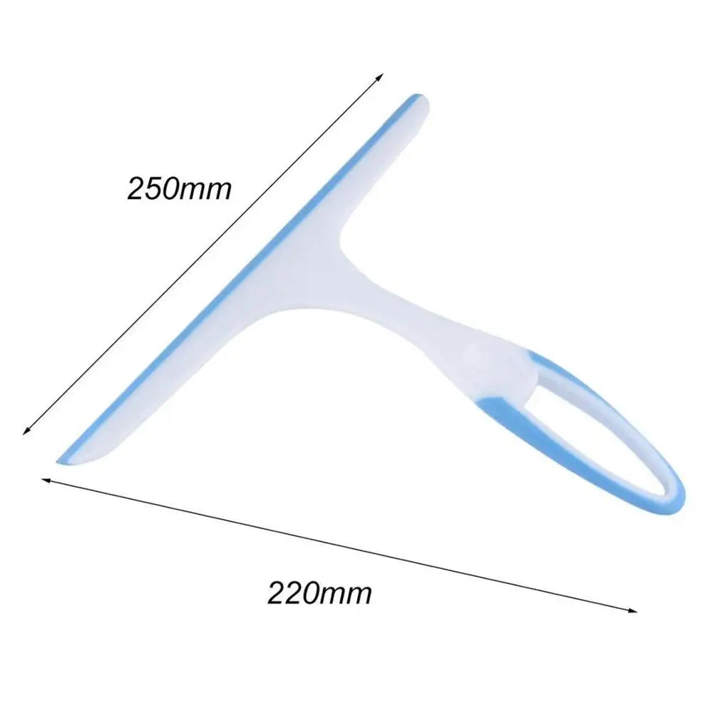 Measurement chart of a squeegee with dimensions labeled on a white background