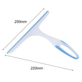 Measurement chart of a squeegee with dimensions labeled on a white background