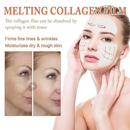 Nano soluble collagen film designed for convenient skincare application and daily beauty routines.