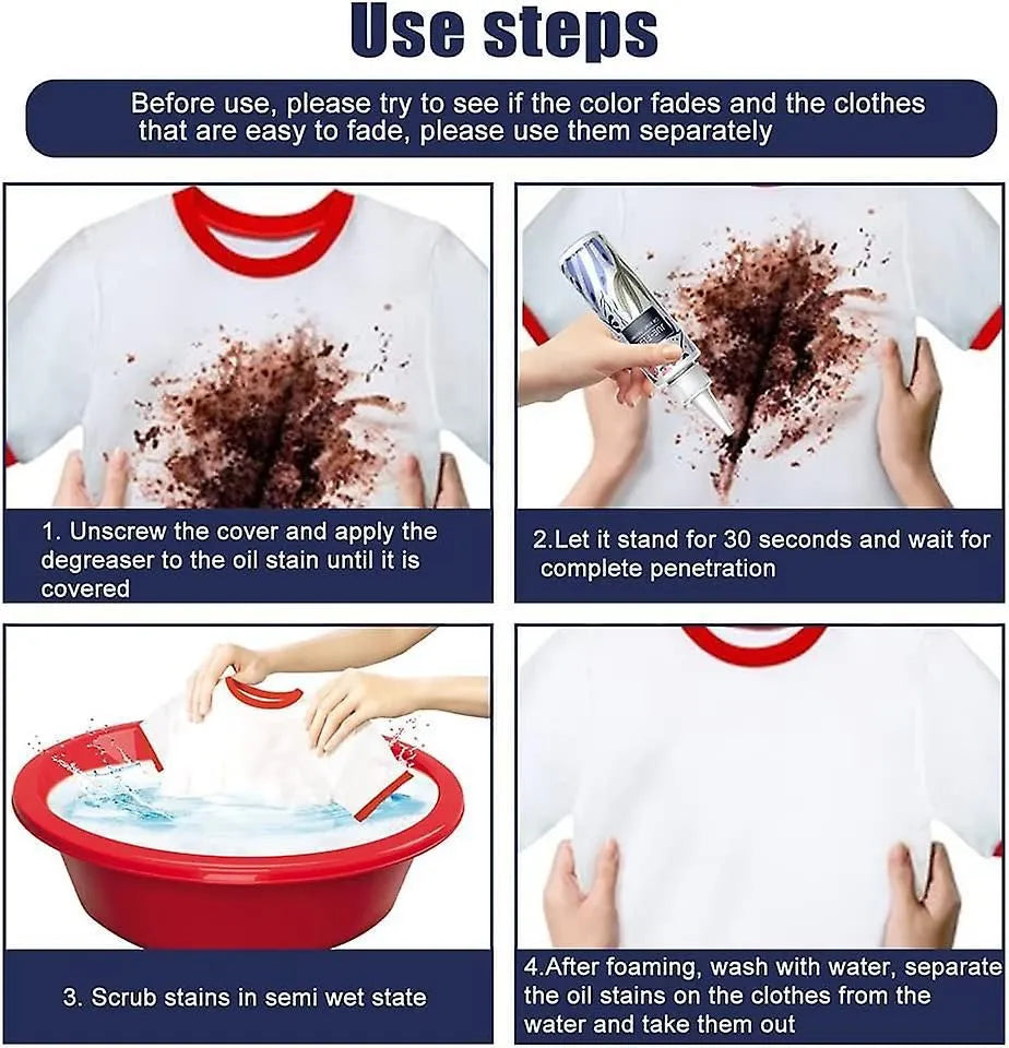 Natural cleaning agent bottle for convenient stain removal and everyday household cleaning.