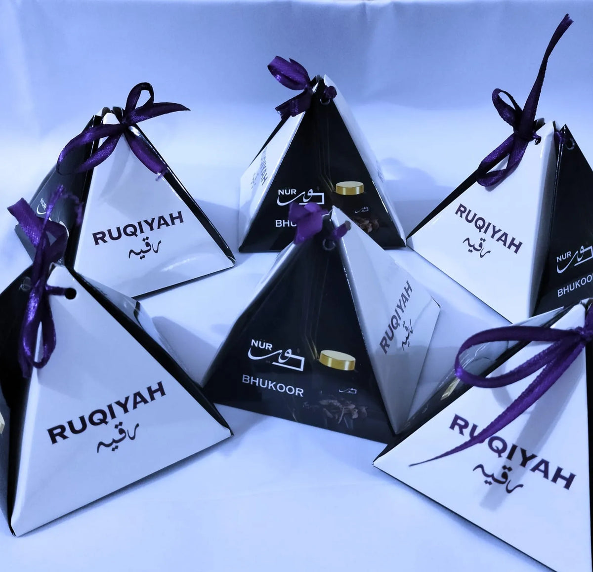 Nur Bhukhoor Ruqiyah Premium Incense 25g with a rich and long-lasting aromatic fragrance.