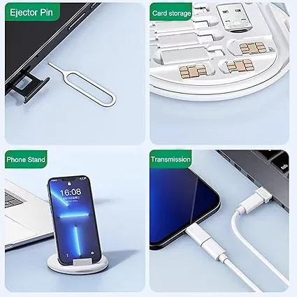 Portable 60W fast charge cable set ideal for home, office, travel, and daily use.