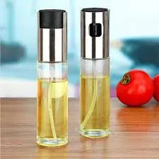 100ml glass oil sprayer bottle designed for easy and even oil spraying while cooking.