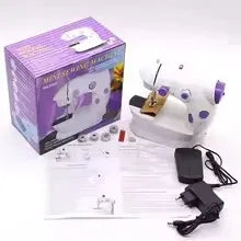 Mini electric sewing machine designed for convenient home sewing and quick fabric repairs.