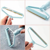 Portable fabric shaver for safely removing lint and pills from clothing and household fabrics.