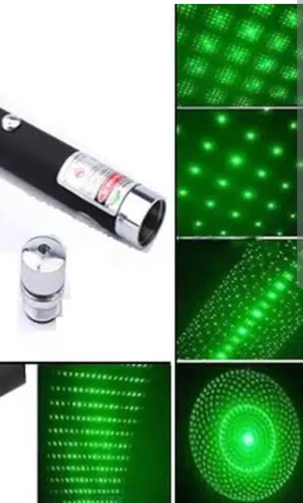 Portable green laser pointer with a compact design for presentations, training, and public speaking.