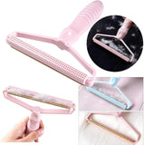 Portable lint remover designed to restore clothing by removing fuzz and fabric pilling.