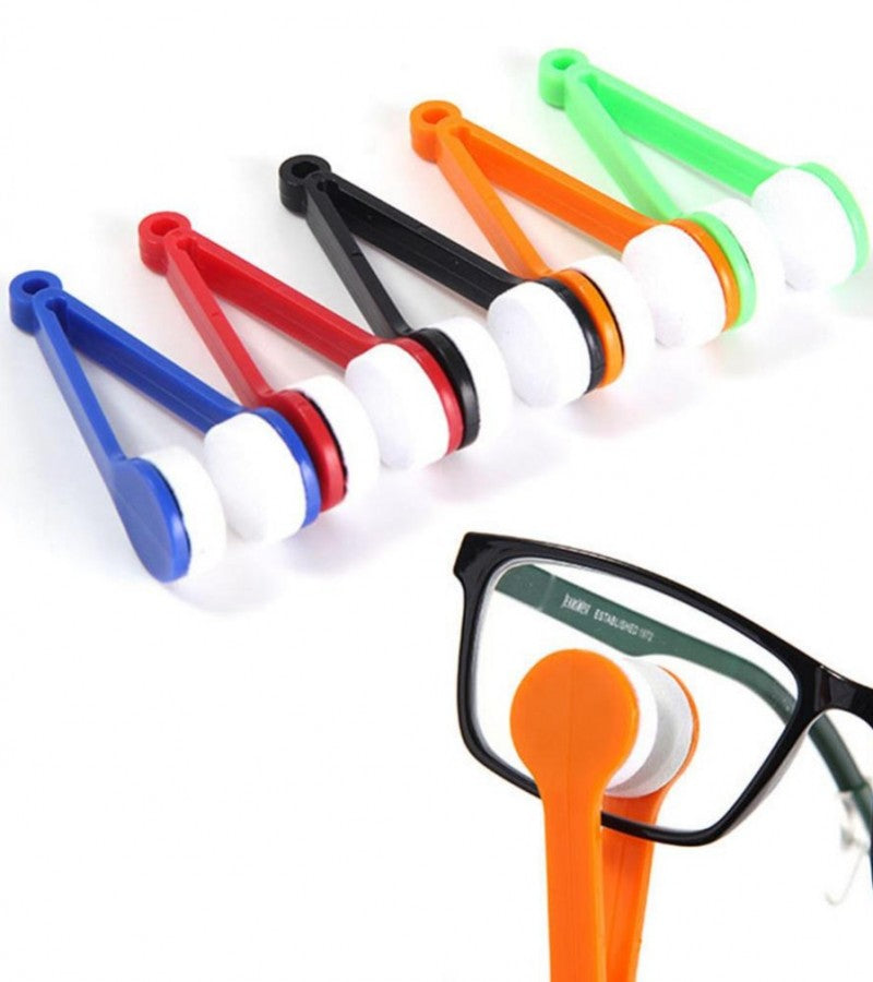 Travel-size glasses cleaner with microfiber cleaning pads for sunglasses, reading glasses, and optical lenses.