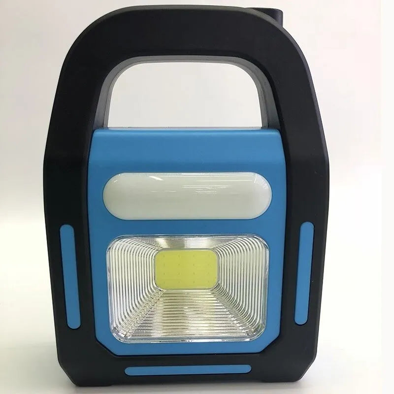 Portable rechargeable LED work lamp providing reliable illumination for indoor and outdoor tasks.