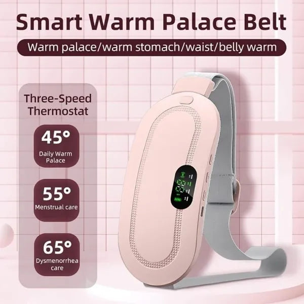Portable women's heating belt designed for soothing warmth and comfortable daily use.